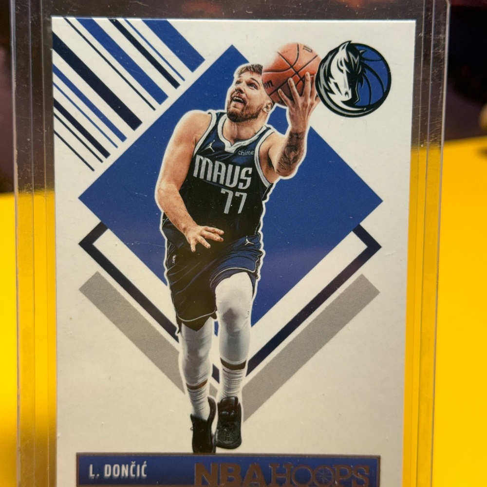NBA cards Luka Doncic basketball sports Dallas Mavericks Hoops Tribute